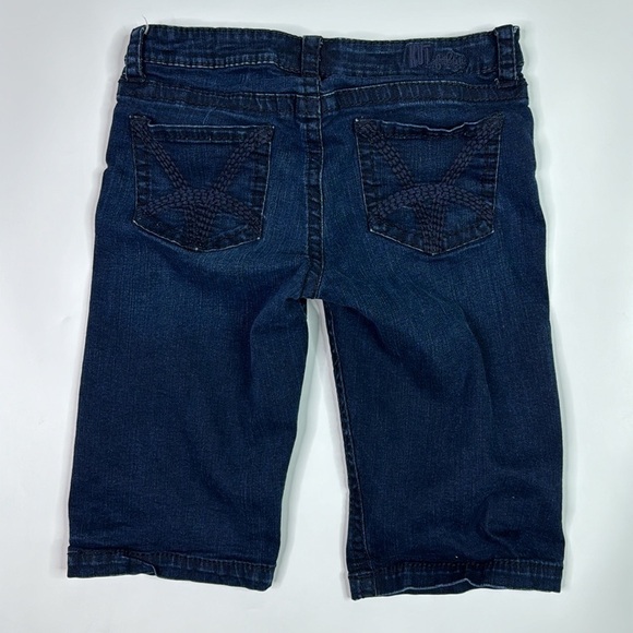 KUT Dark Wash Bermuda Denim Shorts Size 8 - Picture 2 of 8